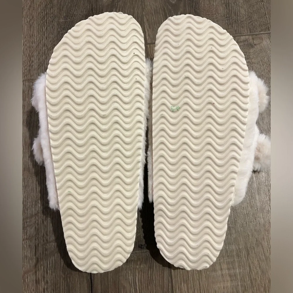 NWOT! - The White Company London - Faux Fur Buckle Cork Sandals - Picture 7 of 7